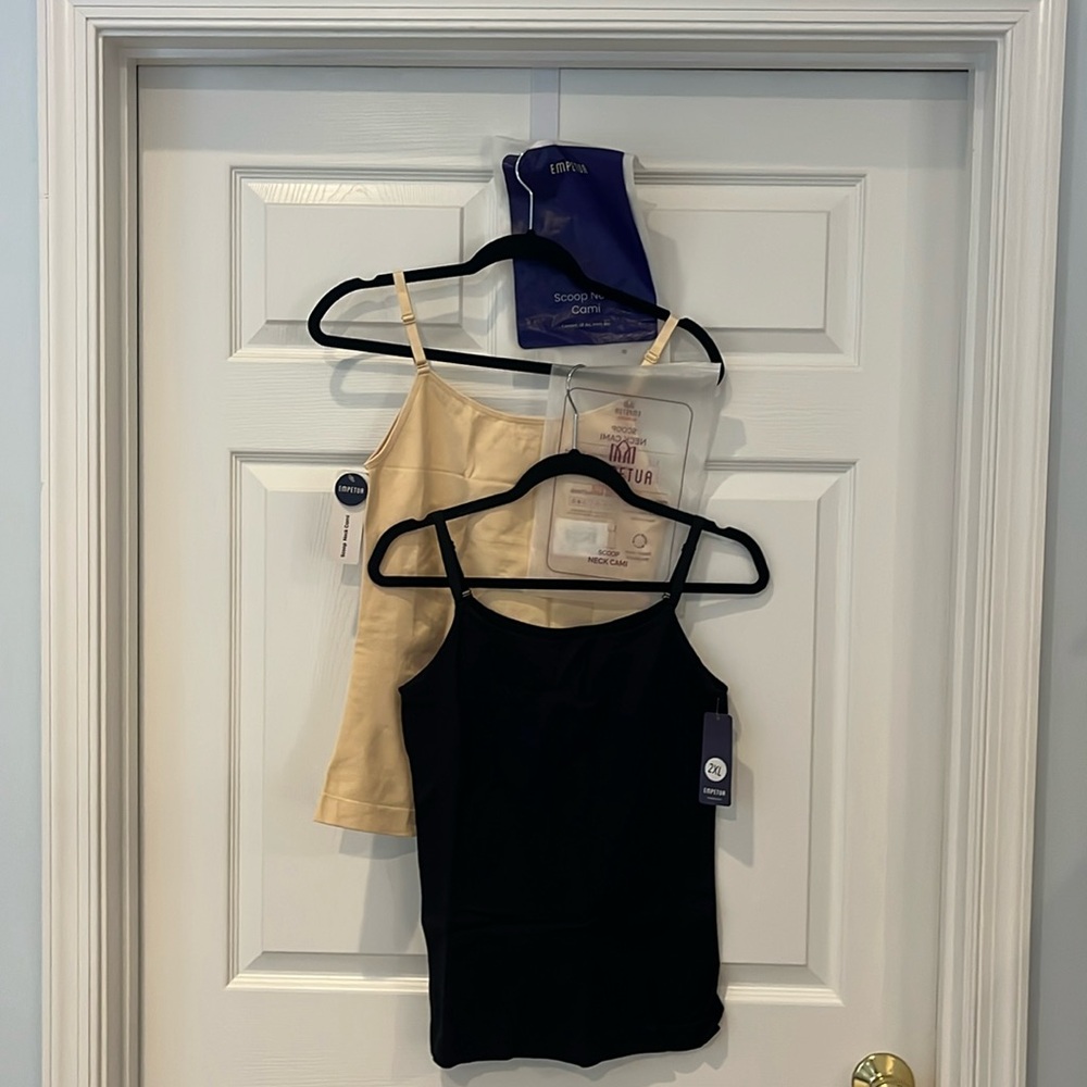 NWT Shapewear Cami’s. 2 for the price of one! One black and one nude.